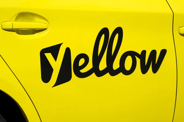 Californië Yellow Cab pictogram en Logo — Stockfoto