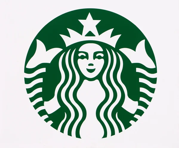 Starbucks Logo in Detail — Stock Photo, Image