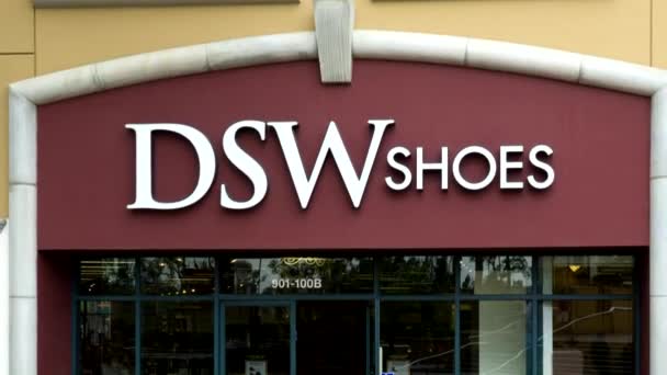 DSW Scarpe Esterno — Video Stock