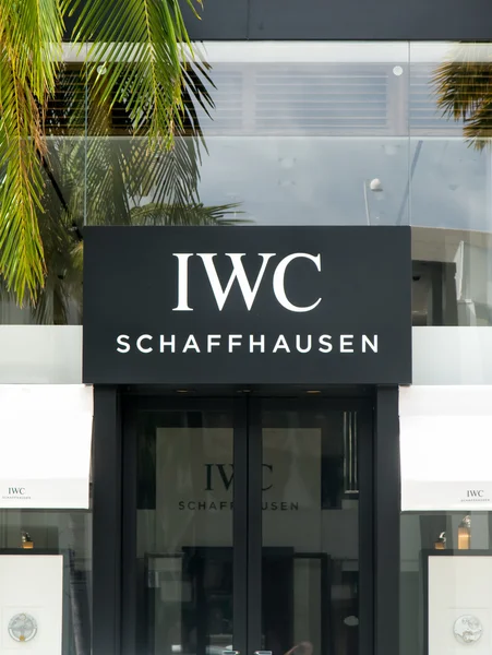 Exterior de loja de varejo do IWC Schaffhausen — Fotografia de Stock