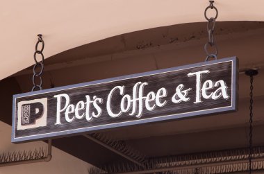 Peet'ın kahve ve çay dış ve işareti