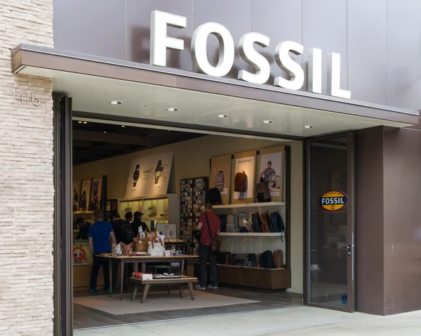 Fossil Store Exterior and Sign — Stock Photo, Image