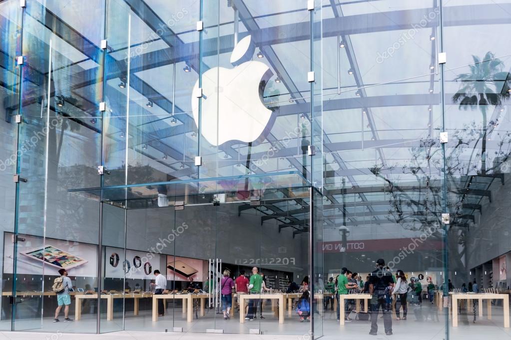 Apple Store On Third Street Promenade Santa Monica Usa Stock Photo