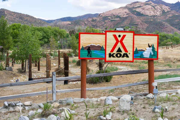 KOA Campground and Sign — Stock Photo, Image