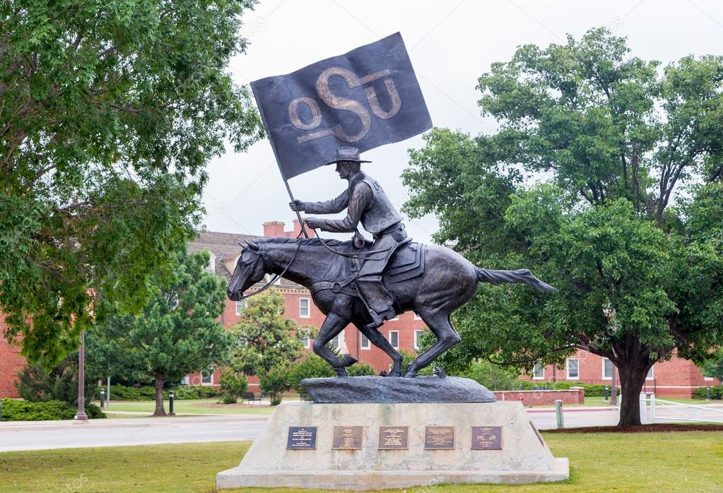 STILLWATER, OK/USA - MAY 20, 2016: The OSU Spirt Rider on the campus of Oklahoma State University.