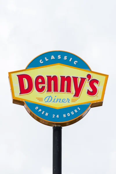 Denny's Diner Restuarant znak — Zdjęcie stockowe