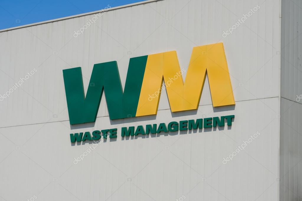 INRWINDALE, CA/USA - AUGUST 20, 2016: Waste Management exterior building and logo. Waste Management, Inc. is an American waste management and environmental services company.