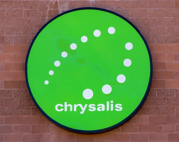 Chrysalis dış işareti ve Logo — Stok fotoğraf