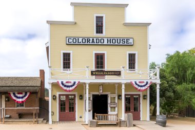 Colorado House adlı tarihi eski şehir San Diego State Park