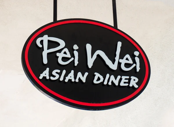 Pei Wei Asya Diner işareti ve Logo. — Stok fotoğraf