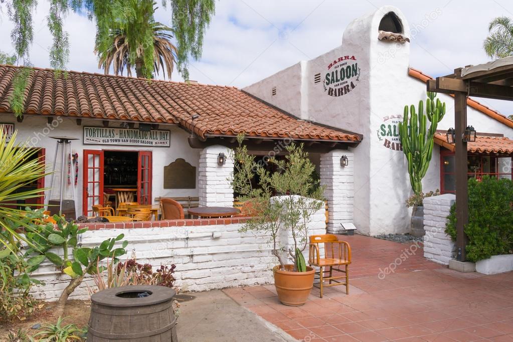 SAN DIEGO, CA/USA - SEPTEMBER 3, 2016: Barra Old Town Saloon at  Old Town San Diego State Historic Park.