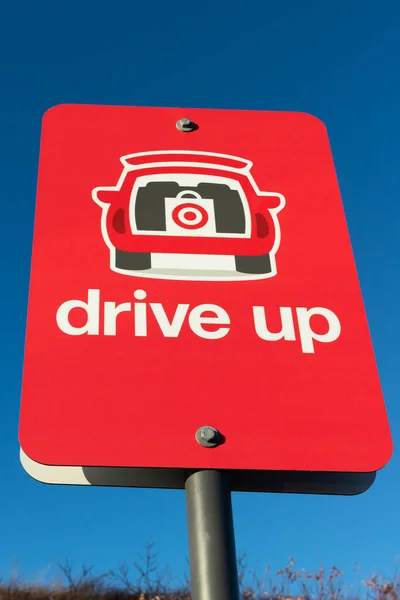 Hudson Usa December 2020 Target Drive Deliverly Sign Trademark Logo — Stockfoto