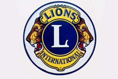 St. Paul, MN, ABD - 13 Mart 2021 - Lions Club International işareti ve ticari amblem logosu.