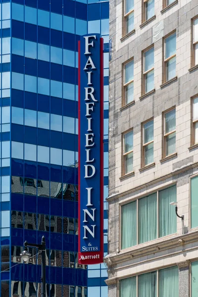 Milwaukee Usa June 2021 Fairfield Inn Suites Marriot Exterior Trademark — Stock Photo, Image