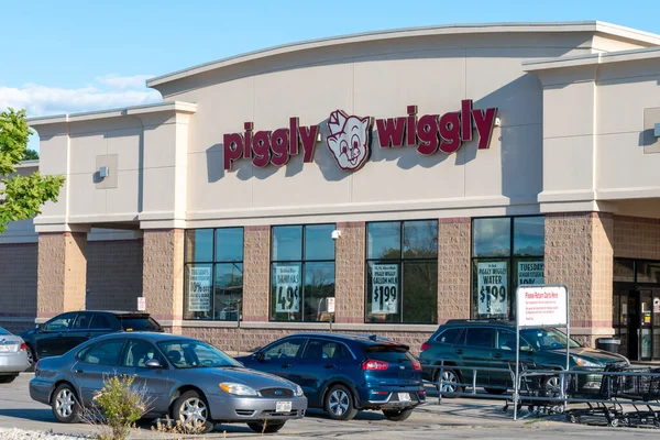 Green Bay Usa Juni 2021 Piggly Wiggly Detaljhandel Livsmedelsbutik Exteriör — Stockfoto