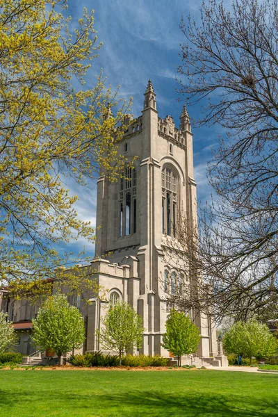 Northfield Usa Μαΐου 2021 Skinner Memorial Chapel Στην Πανεπιστημιούπολη Του — Φωτογραφία Αρχείου