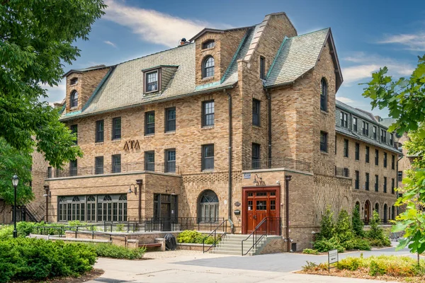 Evanston Juni 2021 Delta Tau Delta Broederschap Huis Campus Van — Stockfoto