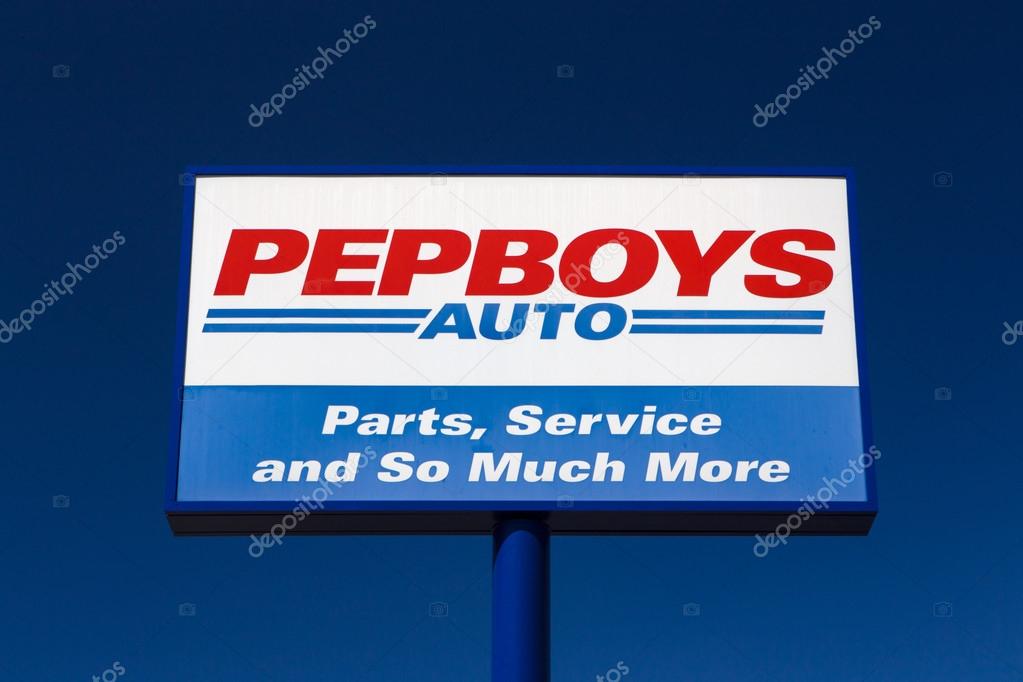 Pep boys autodelen slaan sign Redactionele stockfoto wolterke