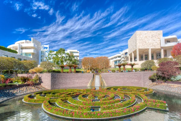 Central trädgården vid Getty Center i Los Angeles. — Stockfoto