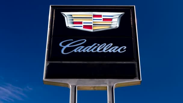 Cadillac Sign and Logo — Stock Video