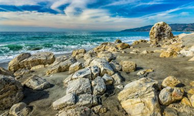 Noktası Dume devlet Beach plaj buzlu