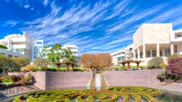 O Jardim Central no Getty Center em Los Angeles — Vídeo de Stock