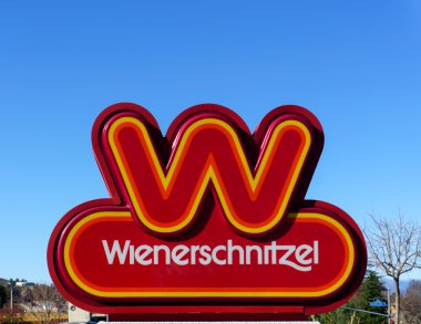 Wienerschnitzel'e hızlı ayak Restoran işareti
