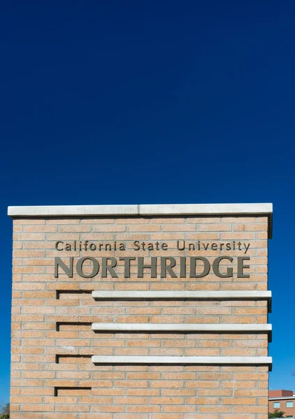 California State University Northridge Entrada sinal — Fotografia de Stock