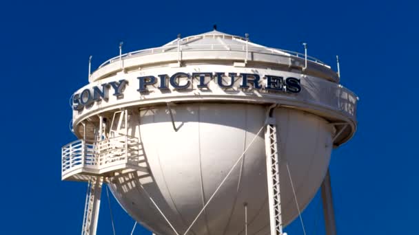 Sony Pictures Water Tower — Stock Video