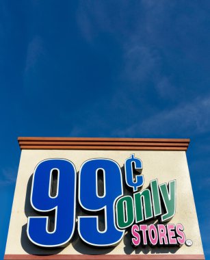 99 cent sadece depolar işareti ve Logo