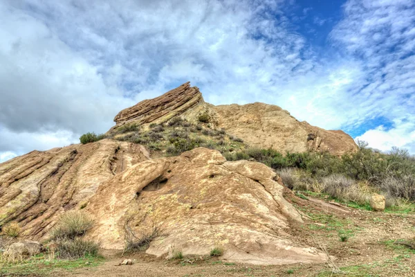 Vasquez Rocks obszar parku po deszczu — Zdjęcie stockowe