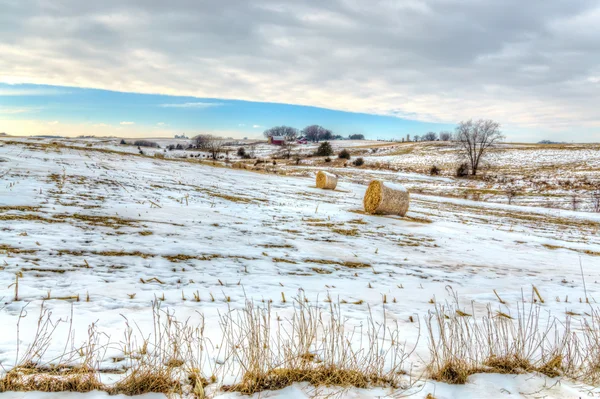 Midwest American Farm in Winter — Stock Photo, Image