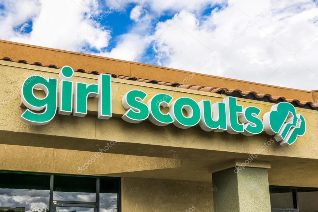 SANTA CLARITA, CA,USA, MARCH 1, 2015. Girl Scouts facility entrance and sign. The Girl Scouts of the United States of America is a youth organization for girls in the United States.