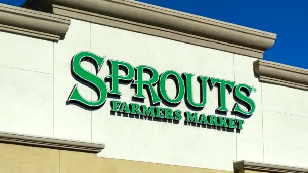 Sprouts Farmers Market Exterior — Stock Video
