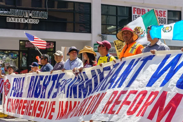 Manifestación por la reforma migratoria en Estados Unidos —  Fotos de Stock