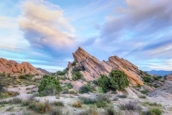 Vasquez Rocks doğal alan Park gün batımında — Stok fotoğraf