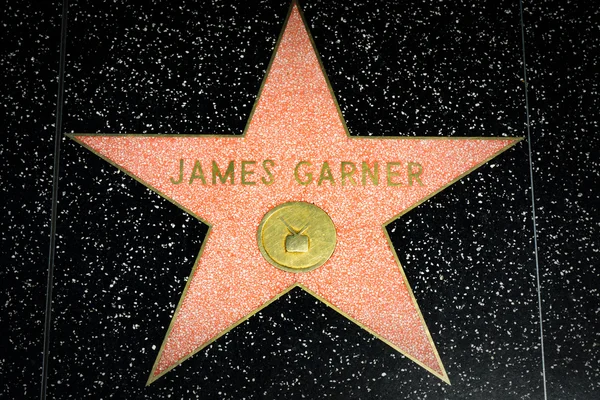 James Garner estrella en el Paseo de la Fama de Hollywood —  Fotos de Stock