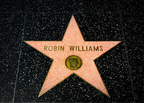 Robin Williams Star en el Paseo de la Fama de Hollywood —  Fotos de Stock