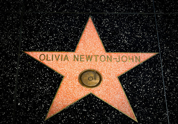 Olivia Newton-John Star on the Hollywood Walk of Fame