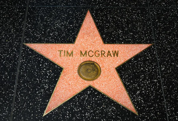 Tim McGraw Star on the Hollywood Walk of Fame — Stock Photo, Image