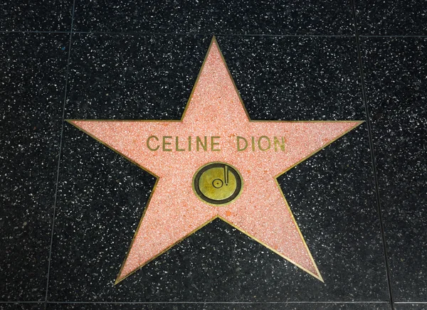 Звезда Селин Дион на голливудской дорожке славы — стоковое фото