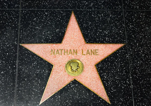 Nathan Lane Star na Calçada da Fama de Hollywood — Fotografia de Stock