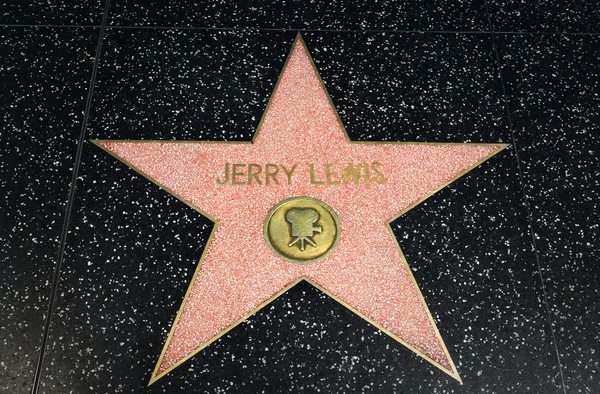 Jeffy Lewis Star na Calçada da Fama de Hollywood — Fotografia de Stock