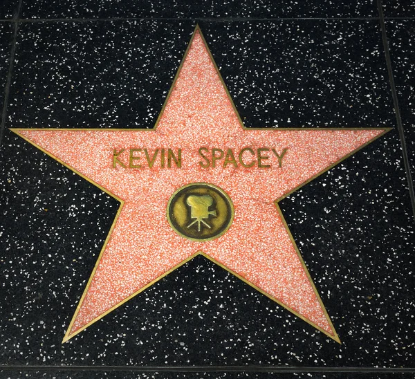 Kevin Spacey Star på Hollywood Walk of Fame - Stock-foto