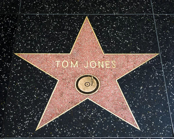 Звезда Тома Джонса на голливудской дорожке славы — стоковое фото