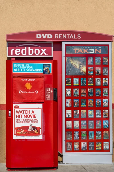 Redbox Dvd 出租亭 — 图库照片
