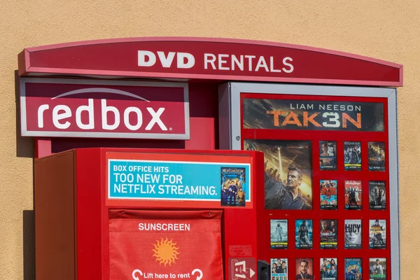 Прокат Dvd Redbox кіоск — стокове фото