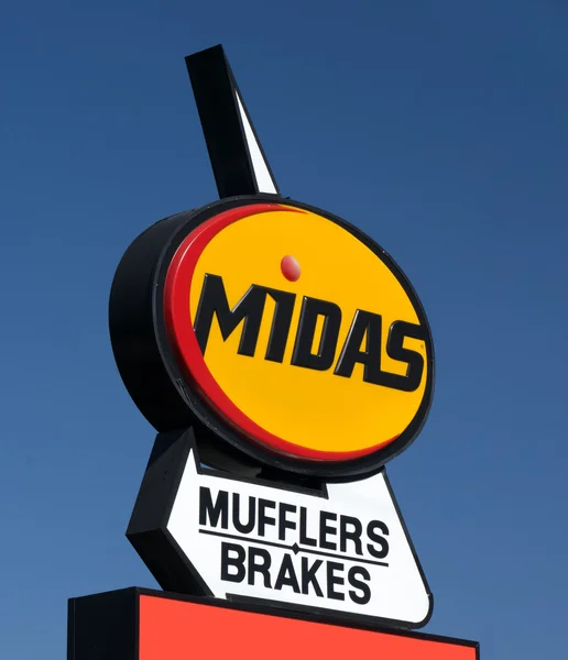 Midas automotive servicepunt — Stockfoto