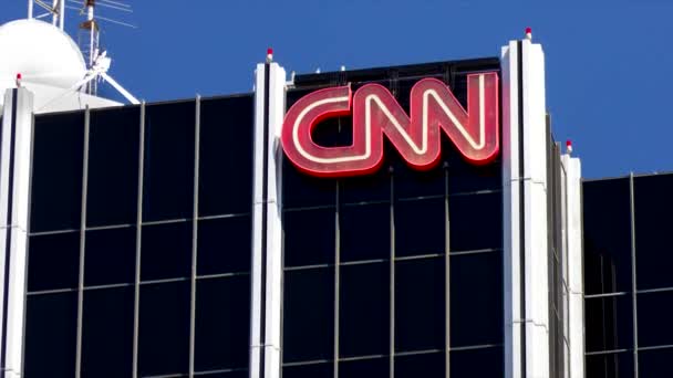 Cnn Gebäude außen — Stockvideo