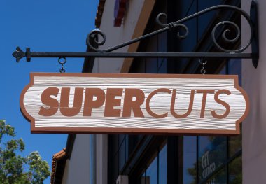 Supercuts saç Salon mağaza ve işareti